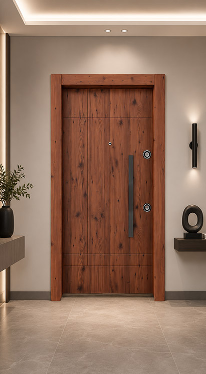 Security Doors ( Wooden Finish  )