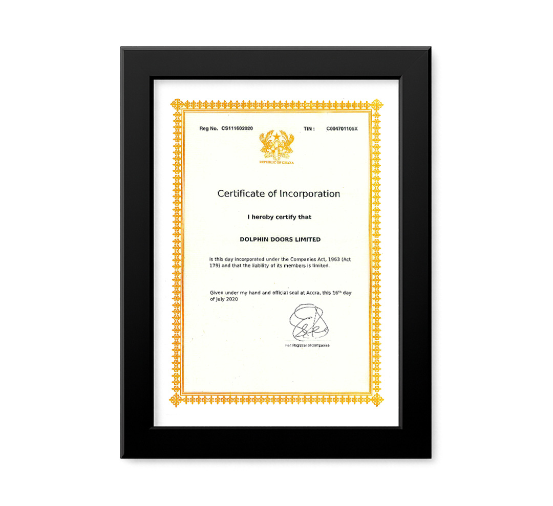 CERTIFICATE OF INCORPORATION